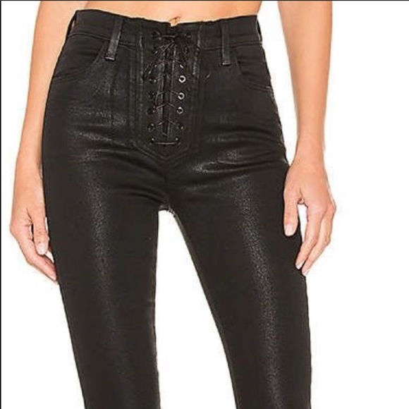 J BRAND X STEPH SHEP HIGH-RISE LACED COATED JEAN - Picture 9 of 16